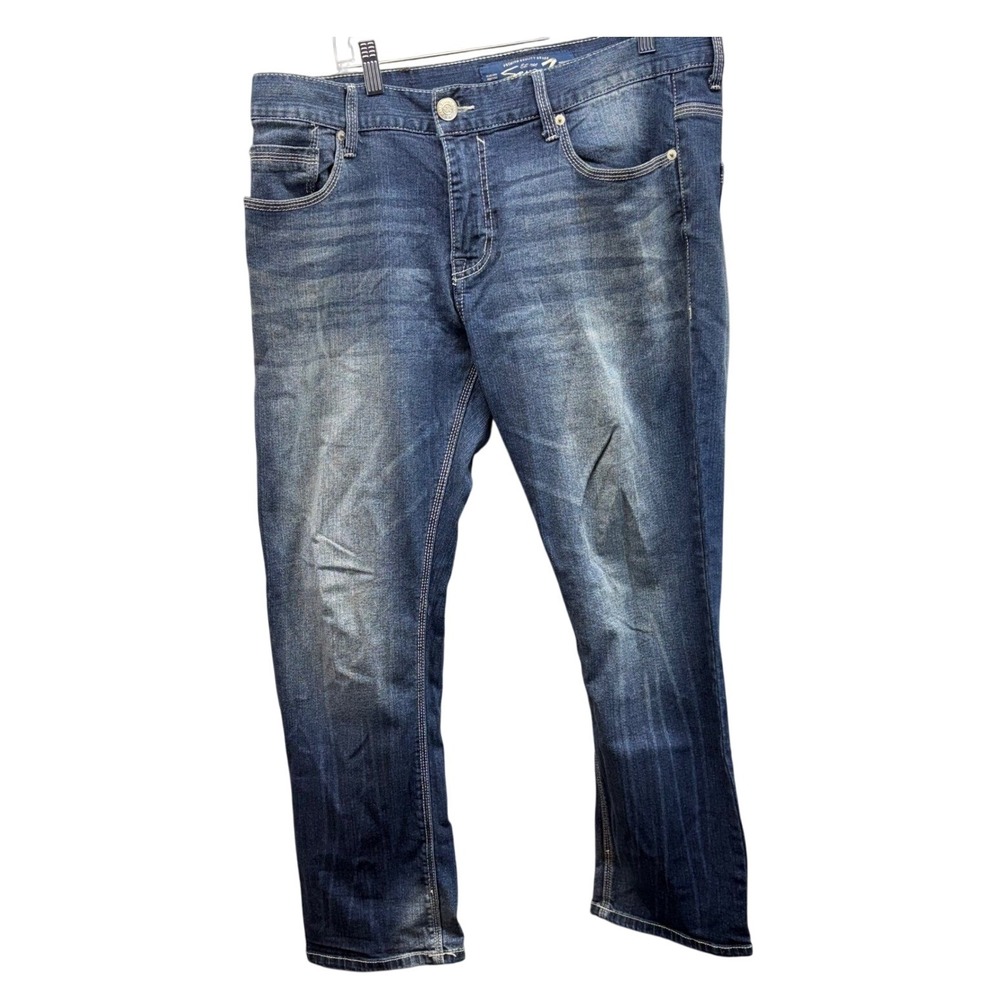 Seven7 Jeans Mens 36x30 Slim Straight‎ Denim Medium Wash Classic Style